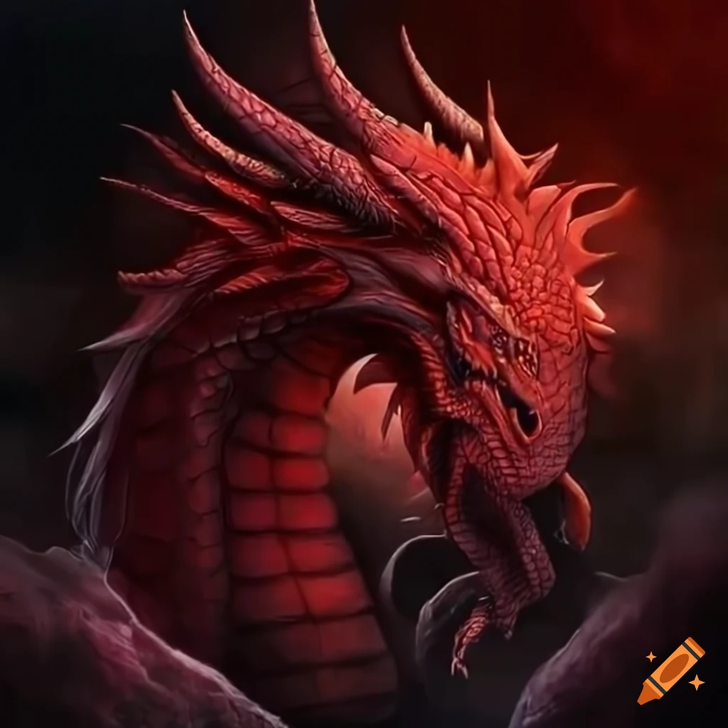 image of a red dragon