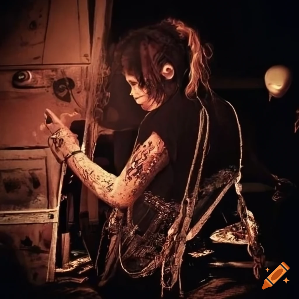 image of a person with punk style on a yacht