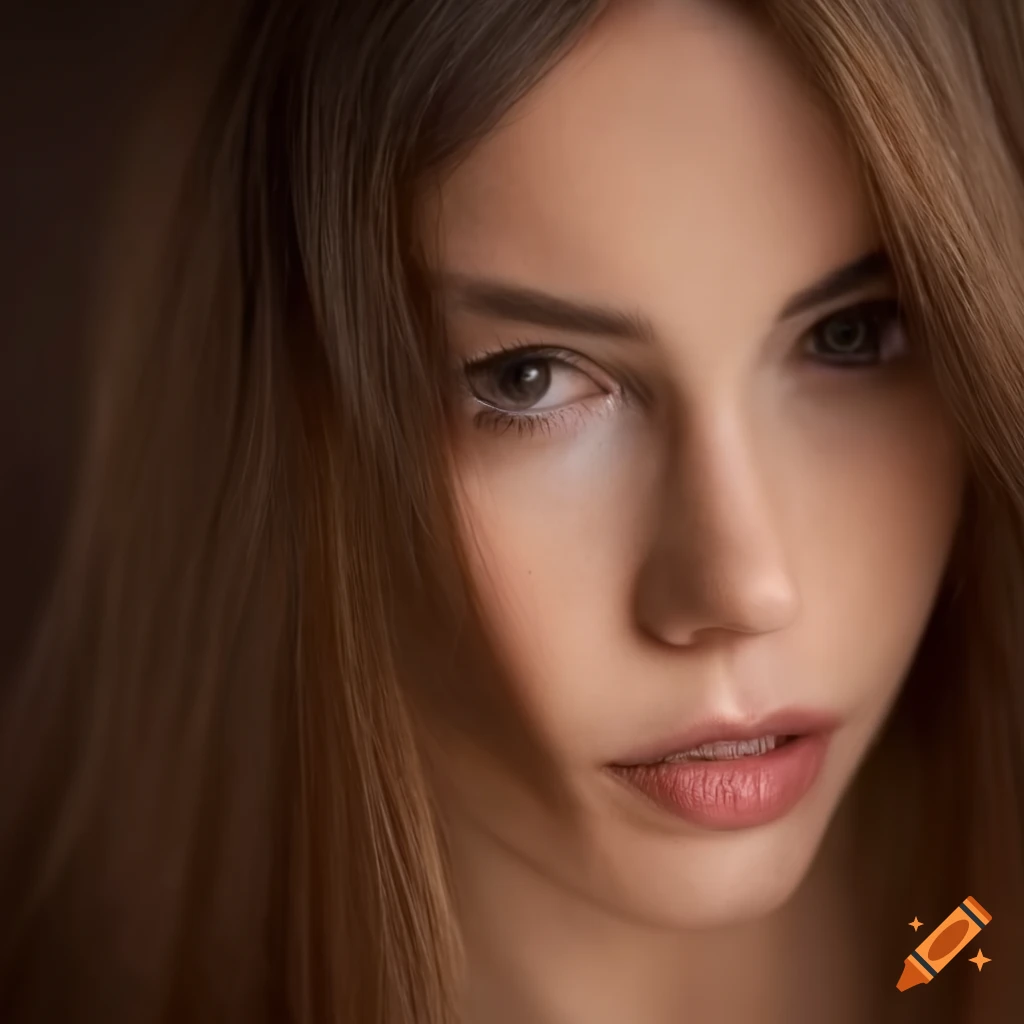 close-up-of-a-woman-with-long-brown-hair-and-beautiful-dress-on-craiyon