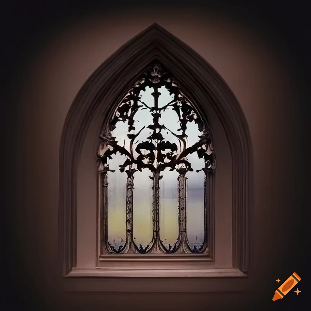 Islamic art inspired gothic window
