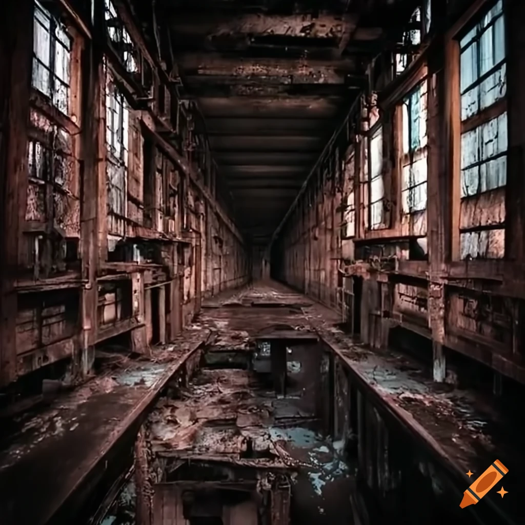 photo of an abandoned steel mill