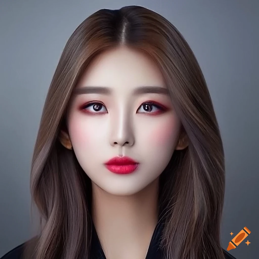 portrait of a beautiful Korean woman with captivating eyes