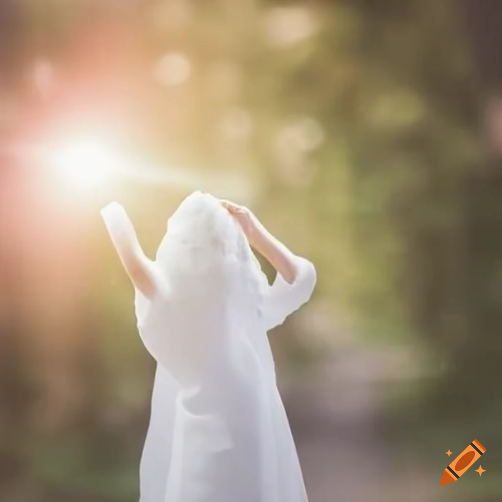 image of celestial beings dressed in white robes