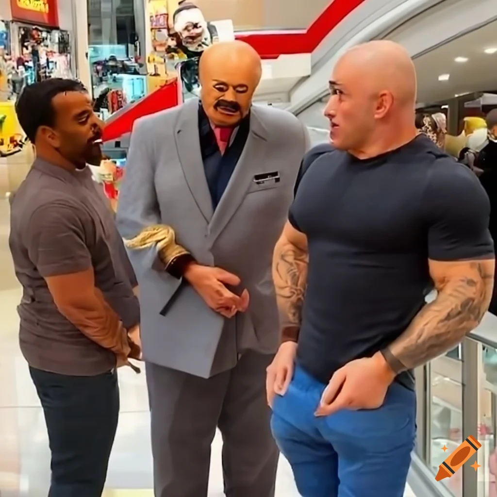 Steve harvey, dr. phil and joe rogan at the lego section on Craiyon