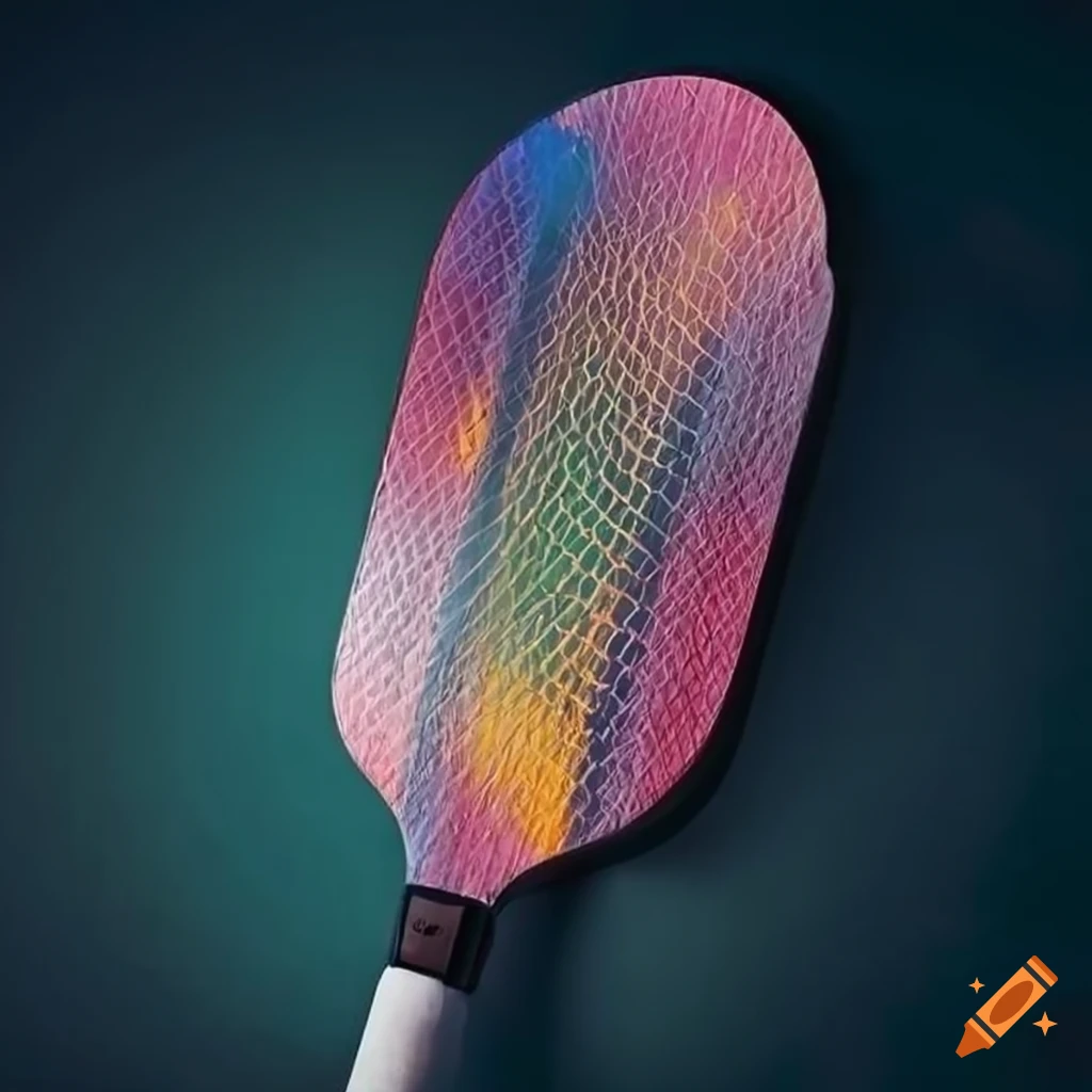 pickleball paddles on display in a sports shop