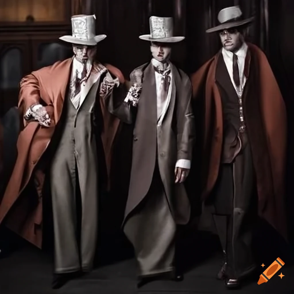 image of powerful wizards in mafia attire