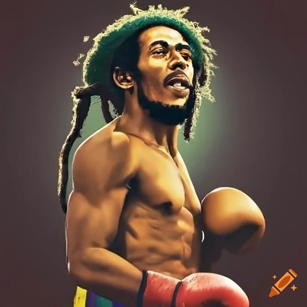 Bob marley boxing on Craiyon