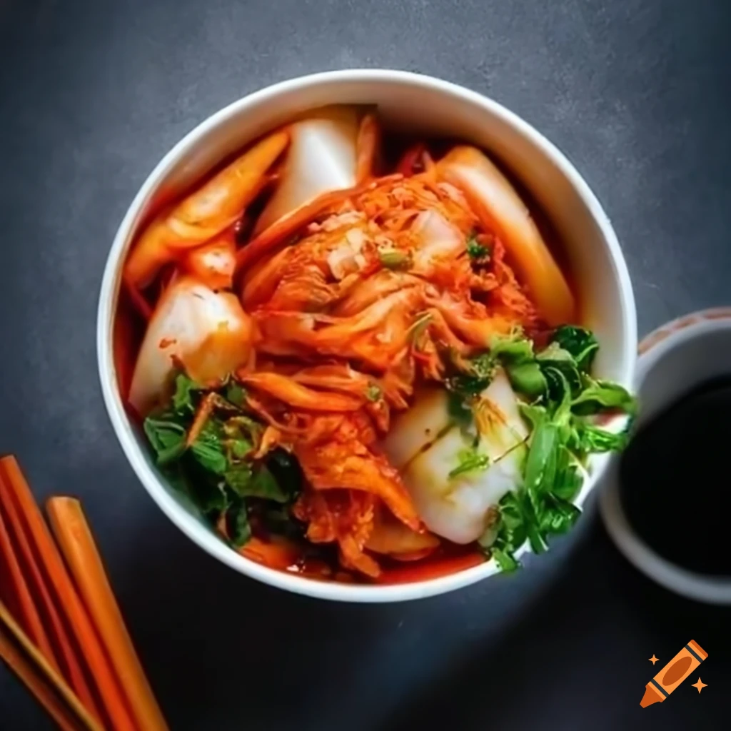 Bowl of kimchi on craiyon