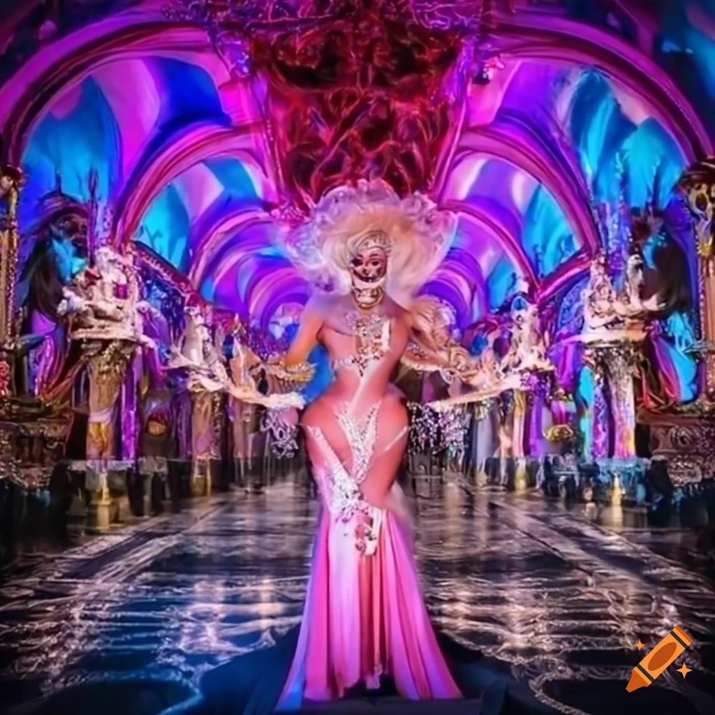 Vibrant drag show performance