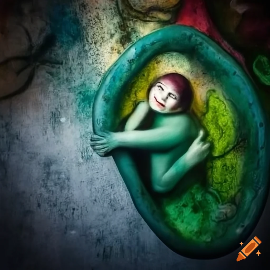 artwork of embracing pea pod fairies