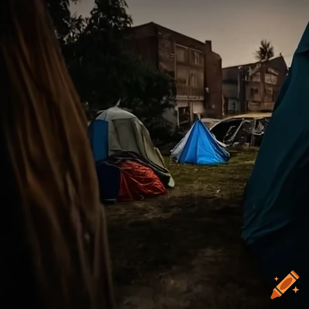 image of a homeless encampment