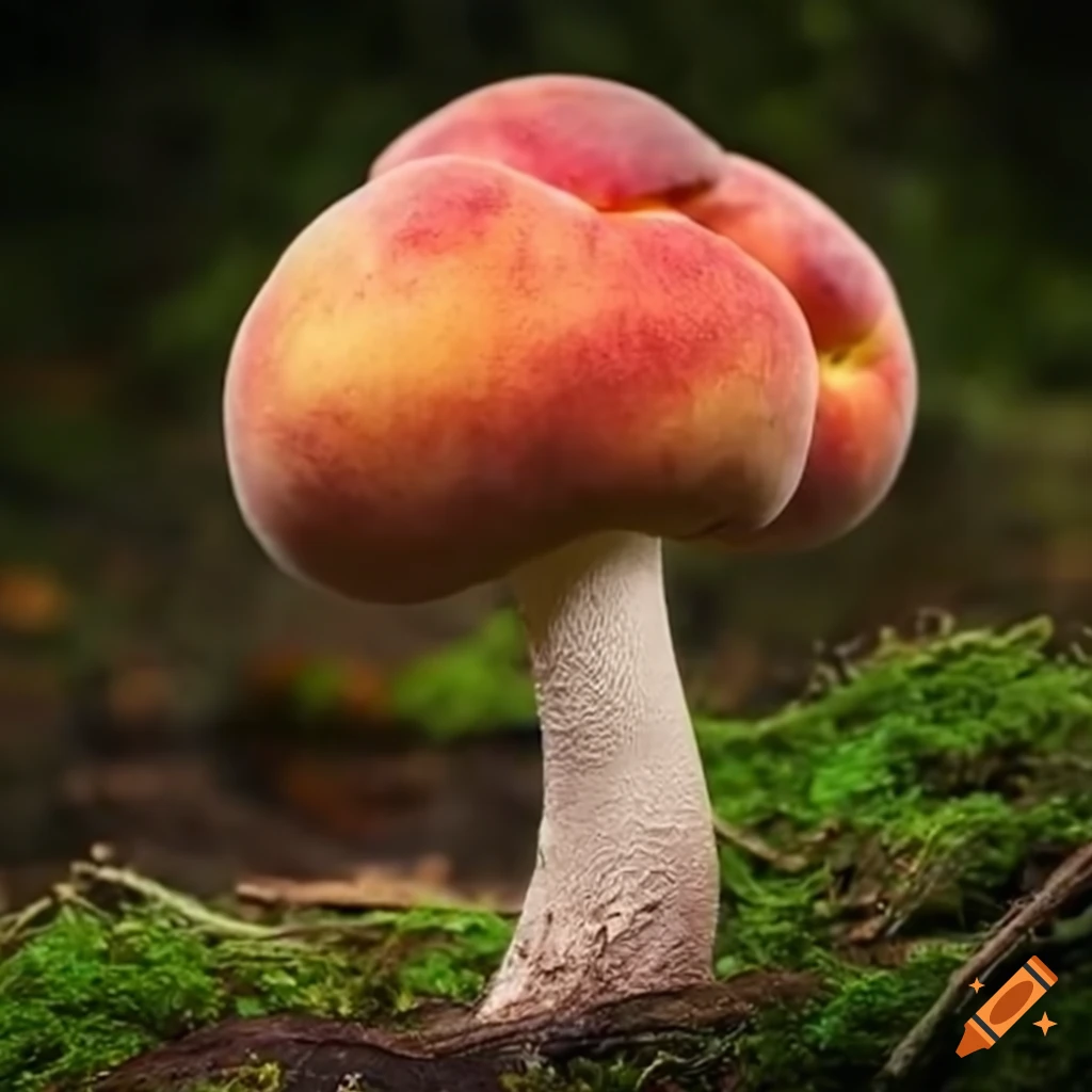 Peach mushroom growing