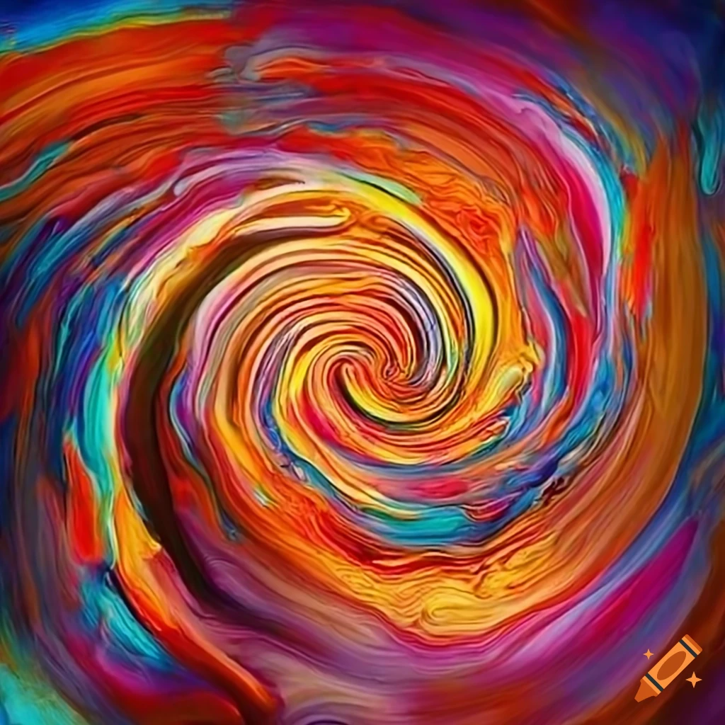 abstract art with swirling patterns