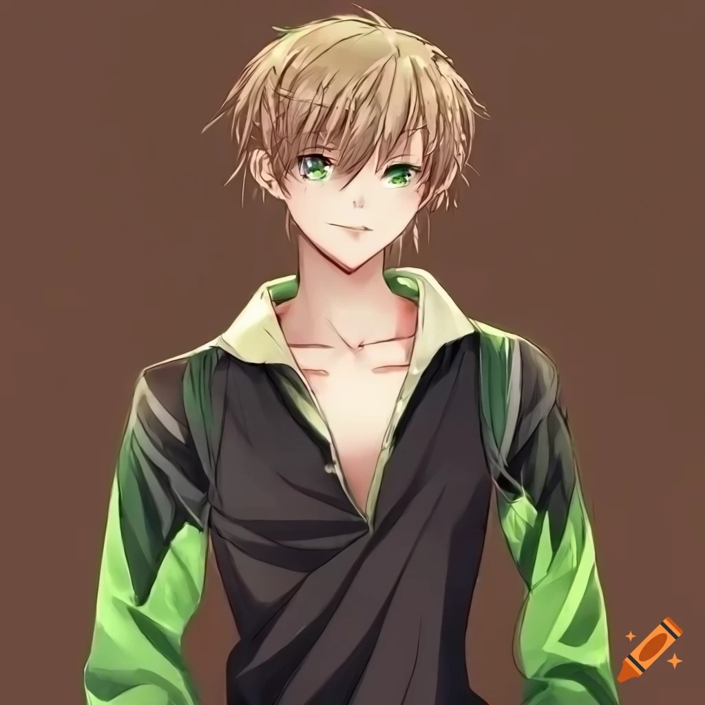 anime boy with Nexus shirt against a brown background