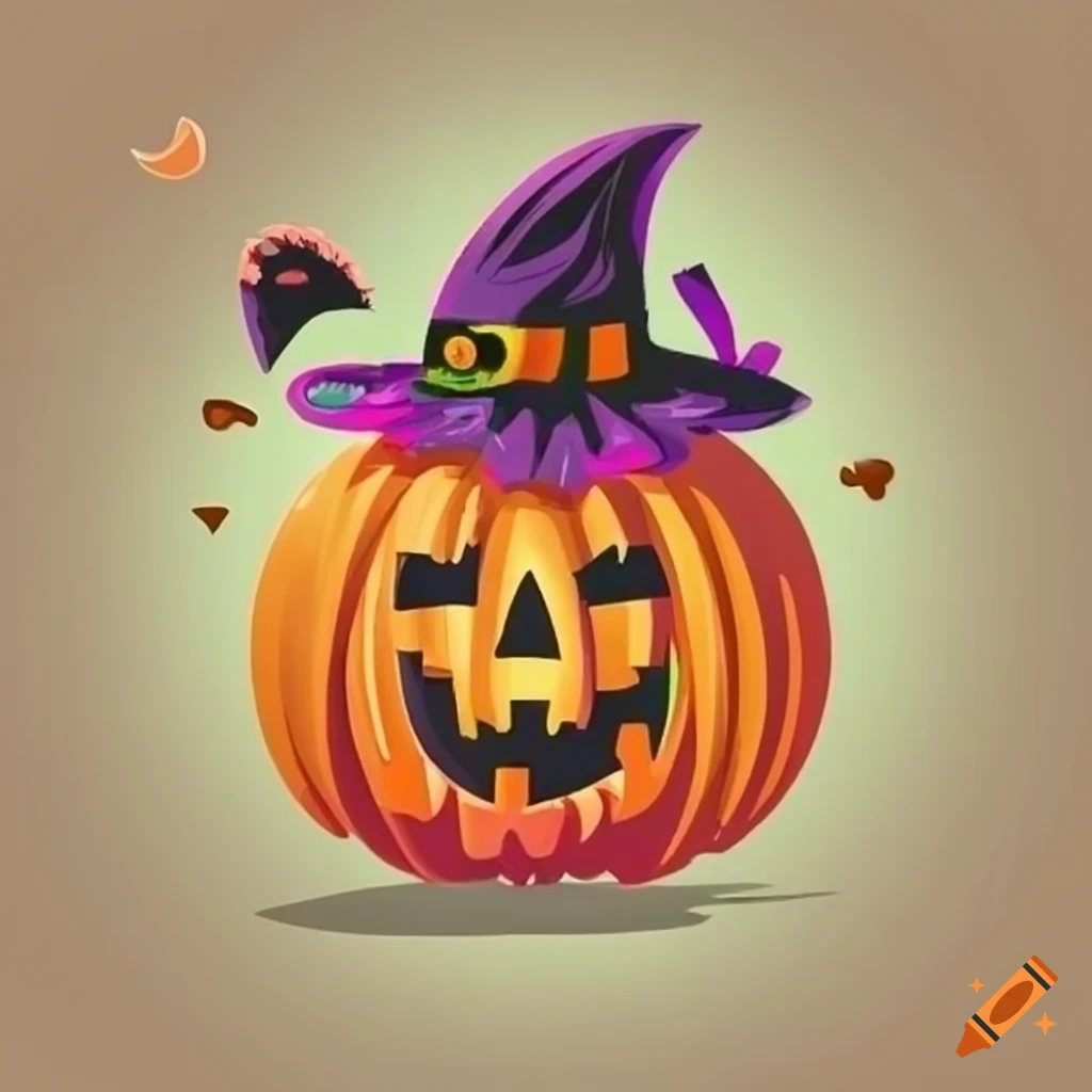 Cute halloween logo