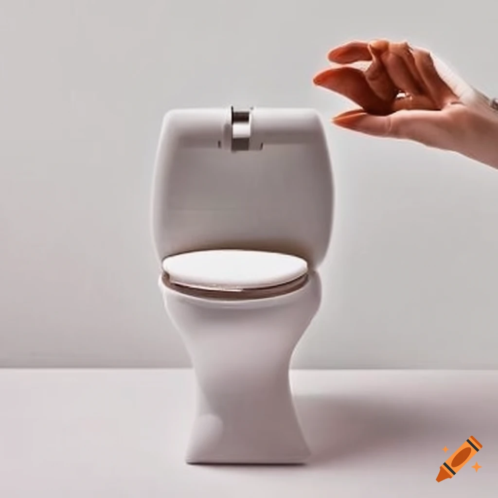 unconventional cologne bottle shaped like a toilet