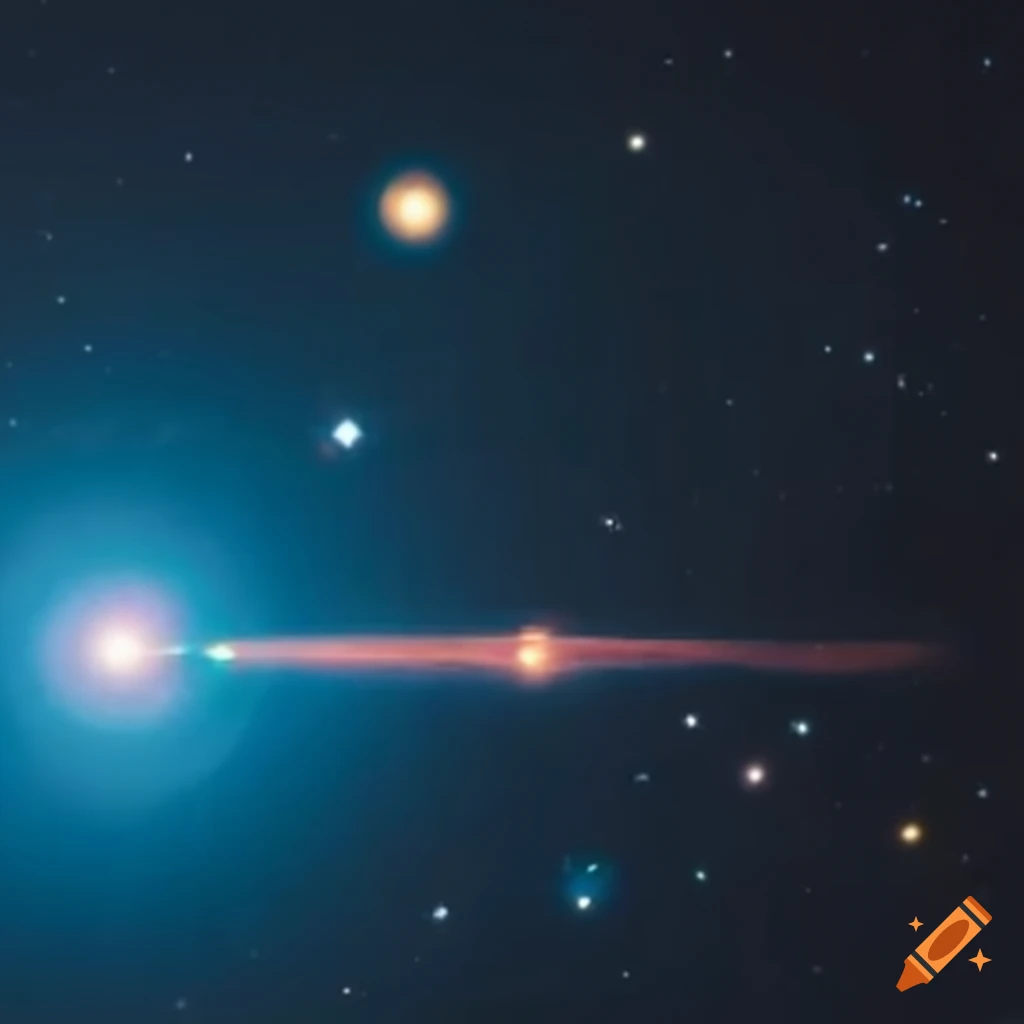 Spaceship Flying Among The Stars