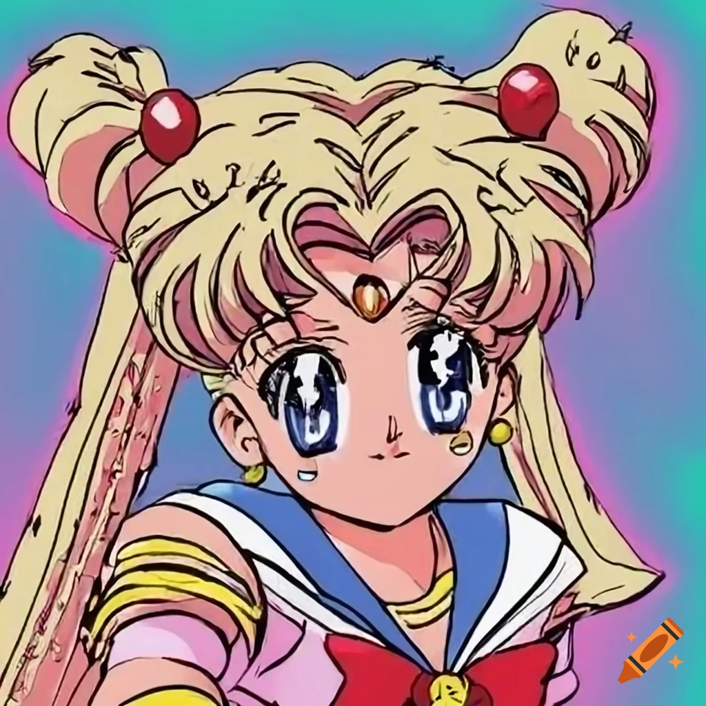 Sack character in Sailor Moon style