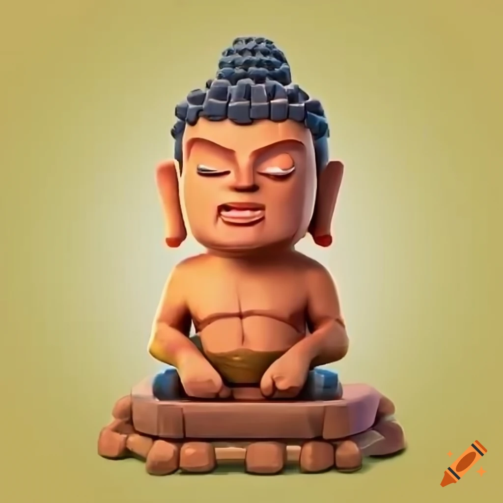 Clash royale buddha character on Craiyon