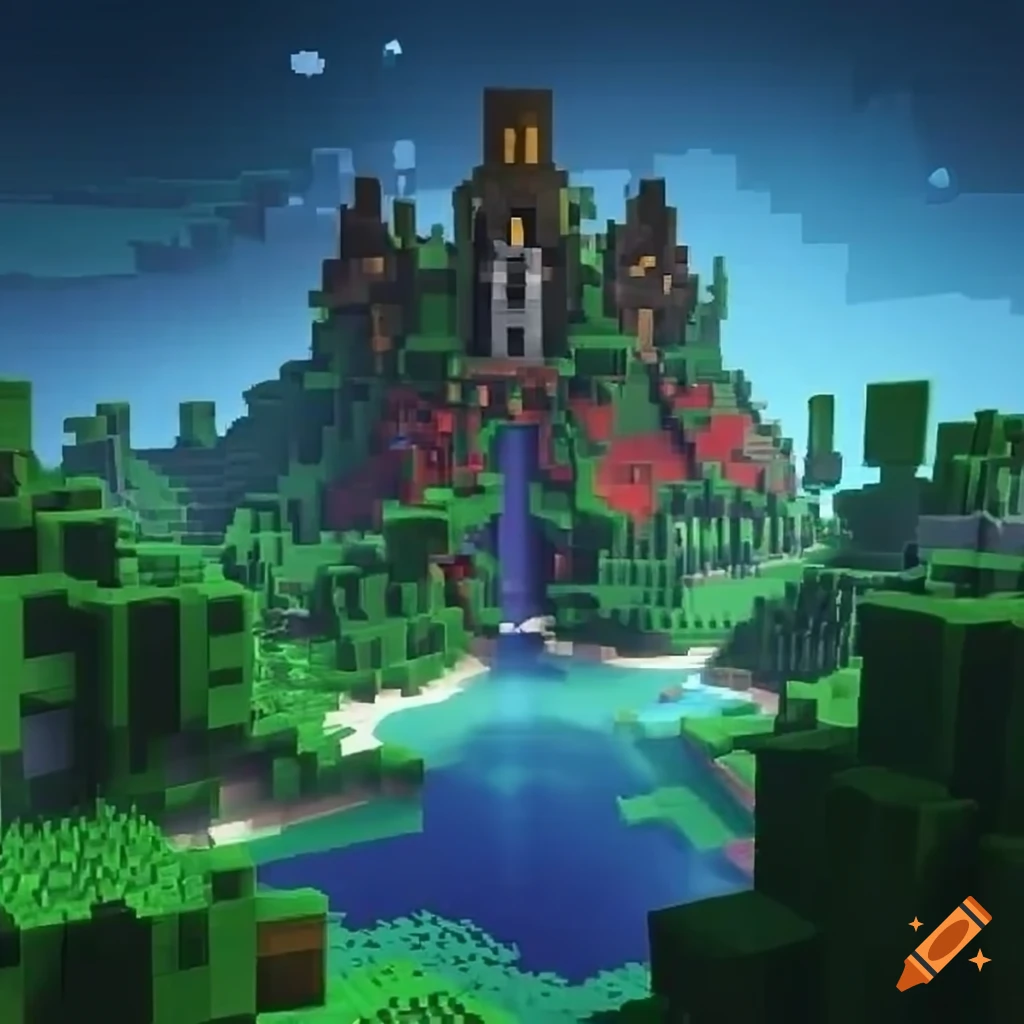 Minecraft world screenshot