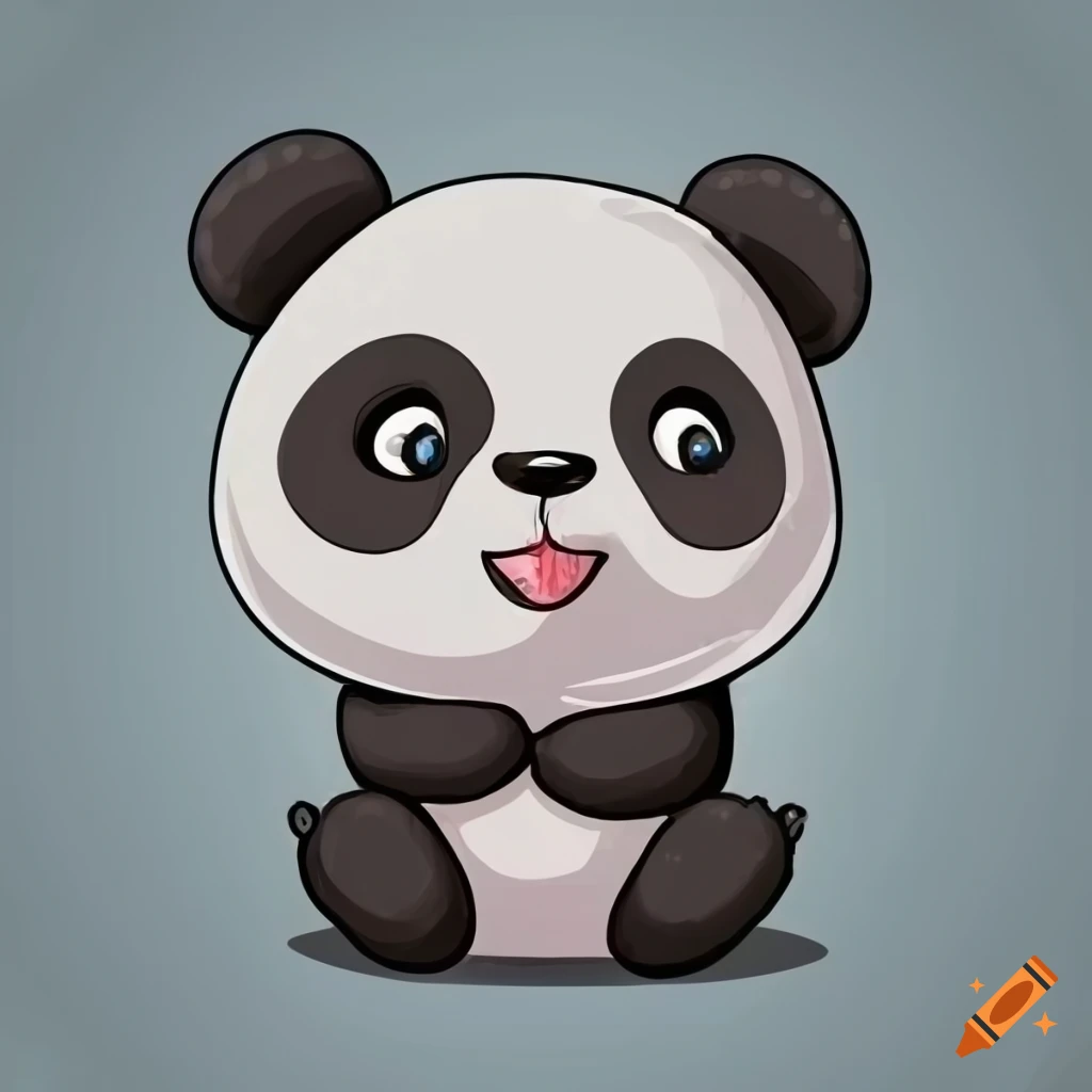 Cute Panda Drawing Confusion_ - Illustrations ART street