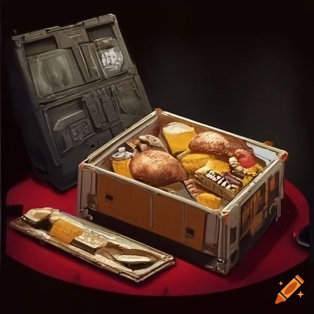 fi food ration ship boxes and industrial container on Craiyon Biology Diagrams