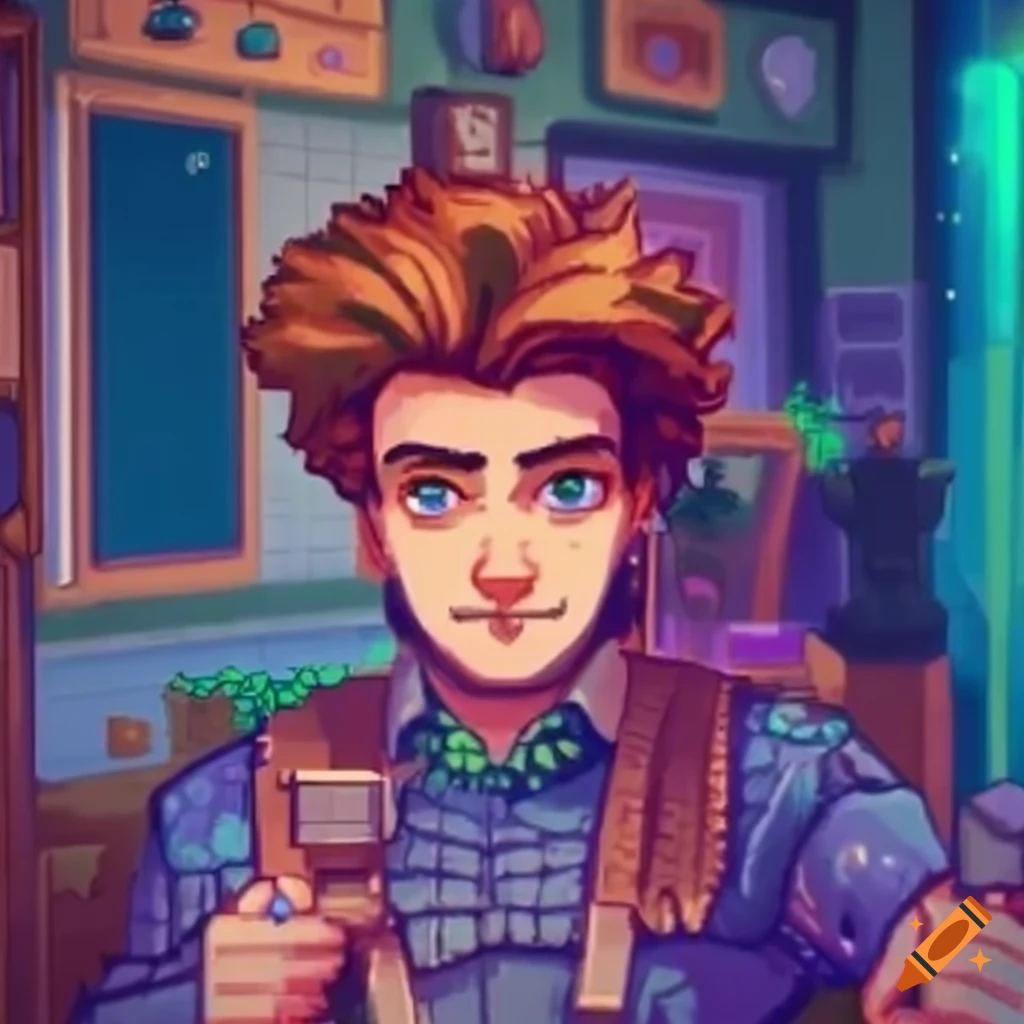 Antonio character from stardew valley on Craiyon