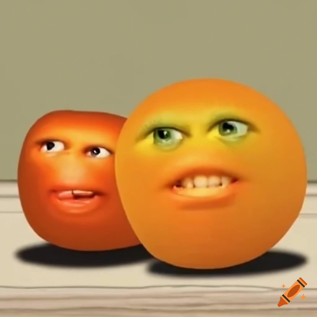 The annoying orange on Craiyon
