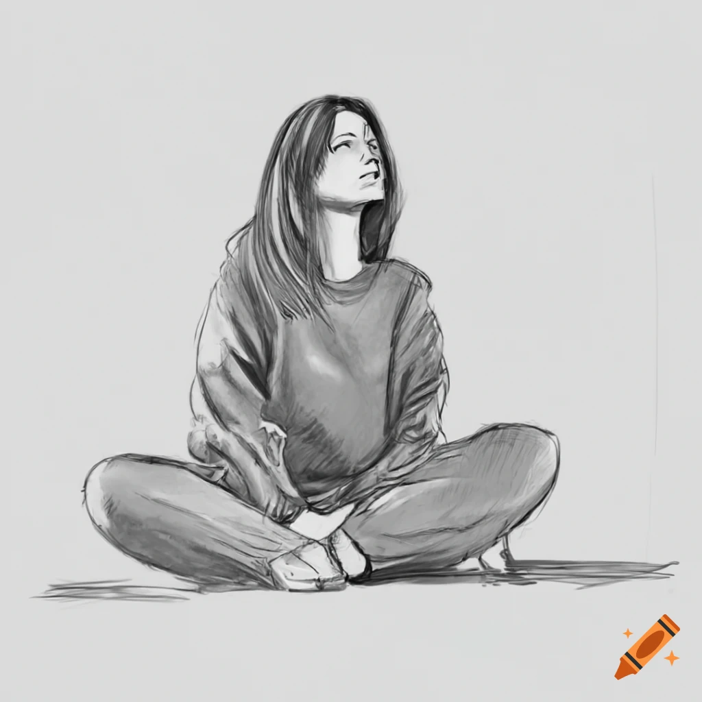 Ess J - Rebel girl portrait pencil sketch-anthinhphatland.vn
