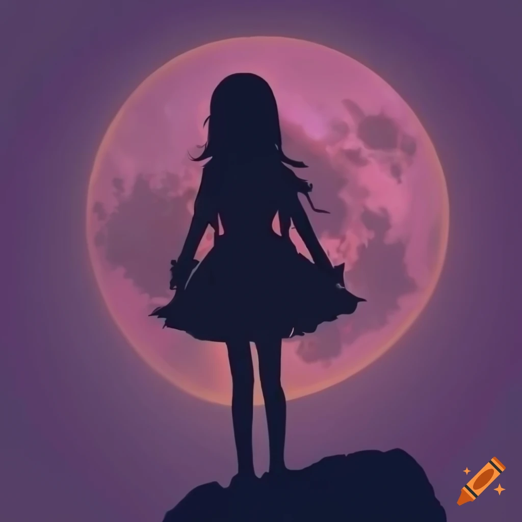 Moonlight anime girl HD wallpapers | Pxfuel