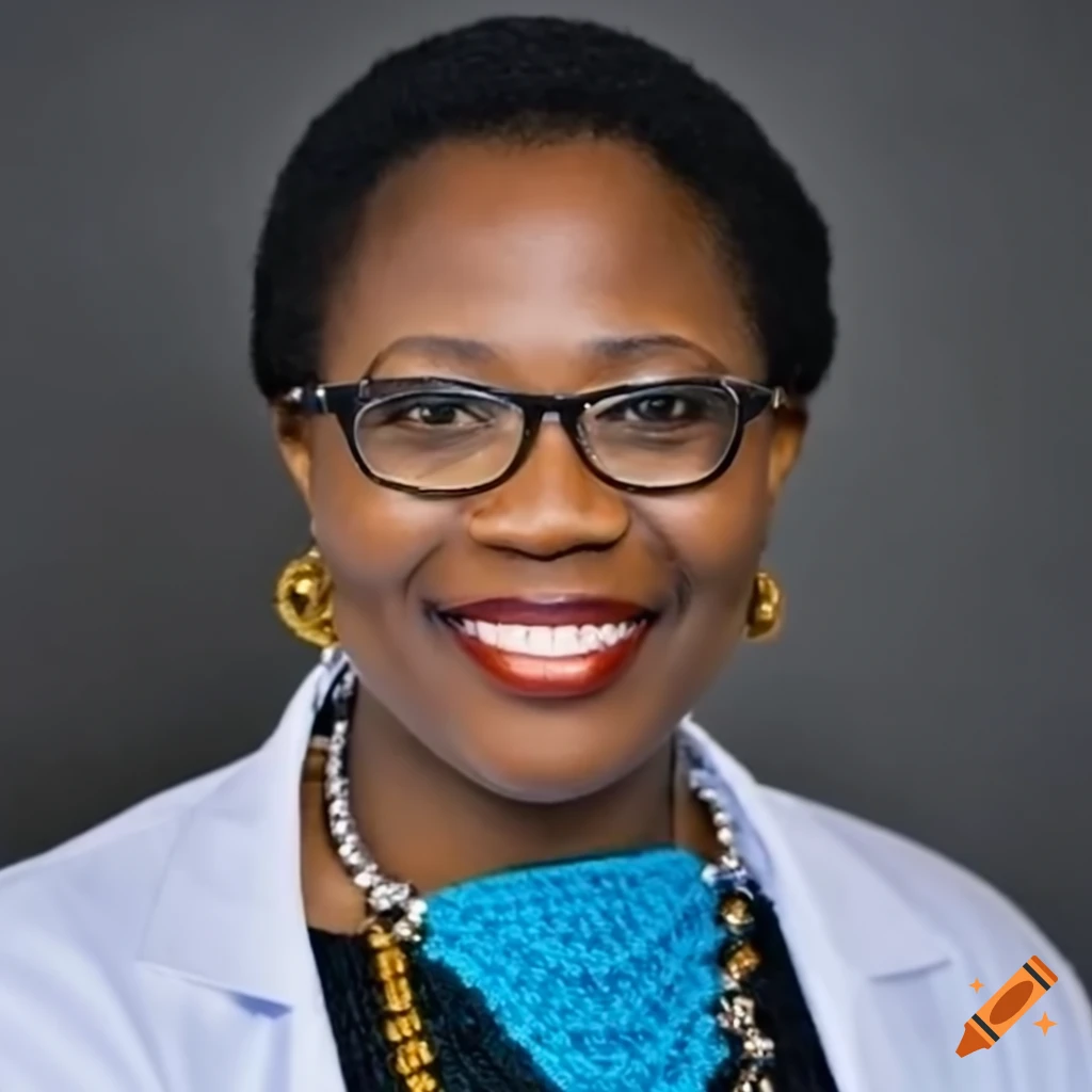 Portrait of dr. zodwa dorothy sixpence, a zimbabwean doctor in seattle