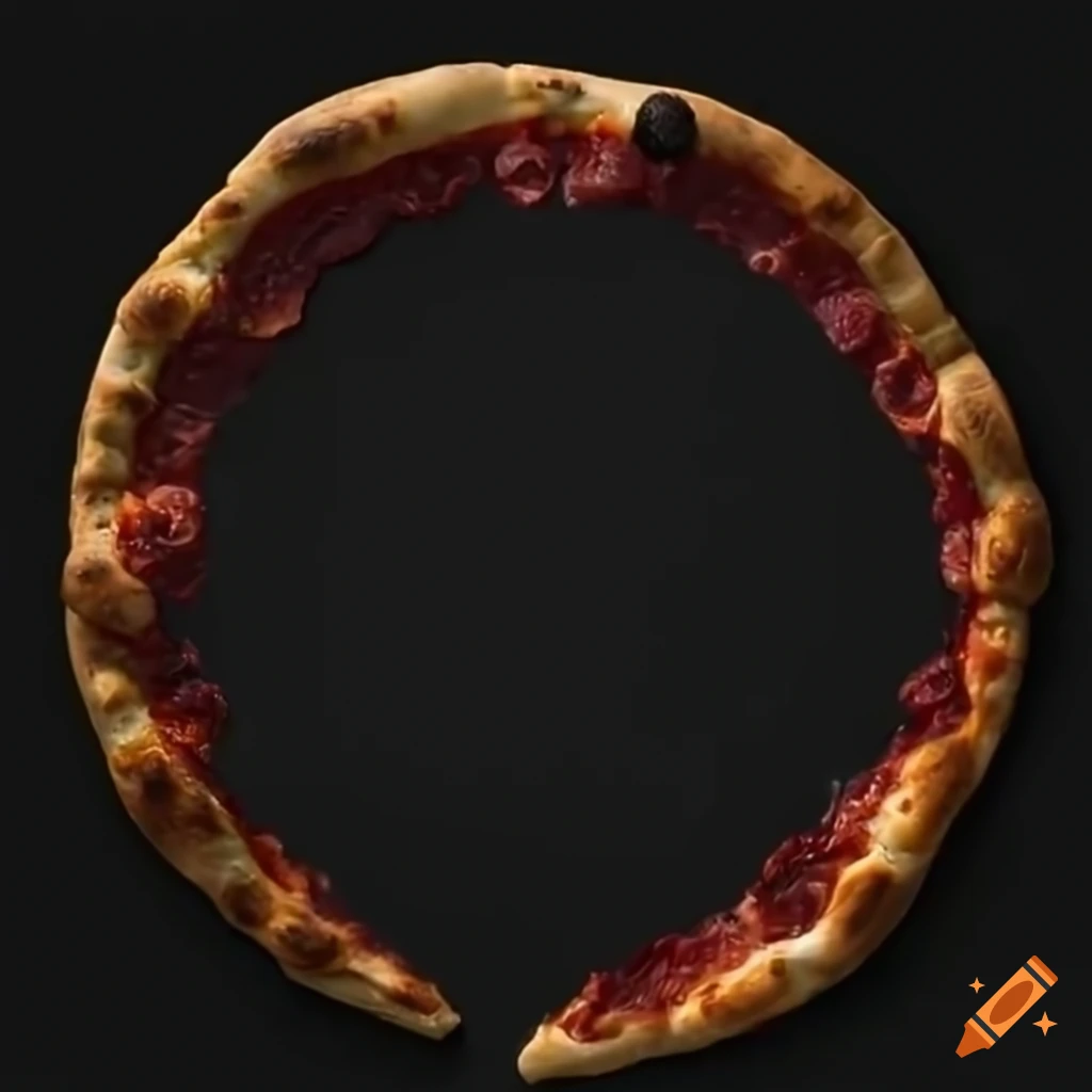 Darkthemed pizza image
