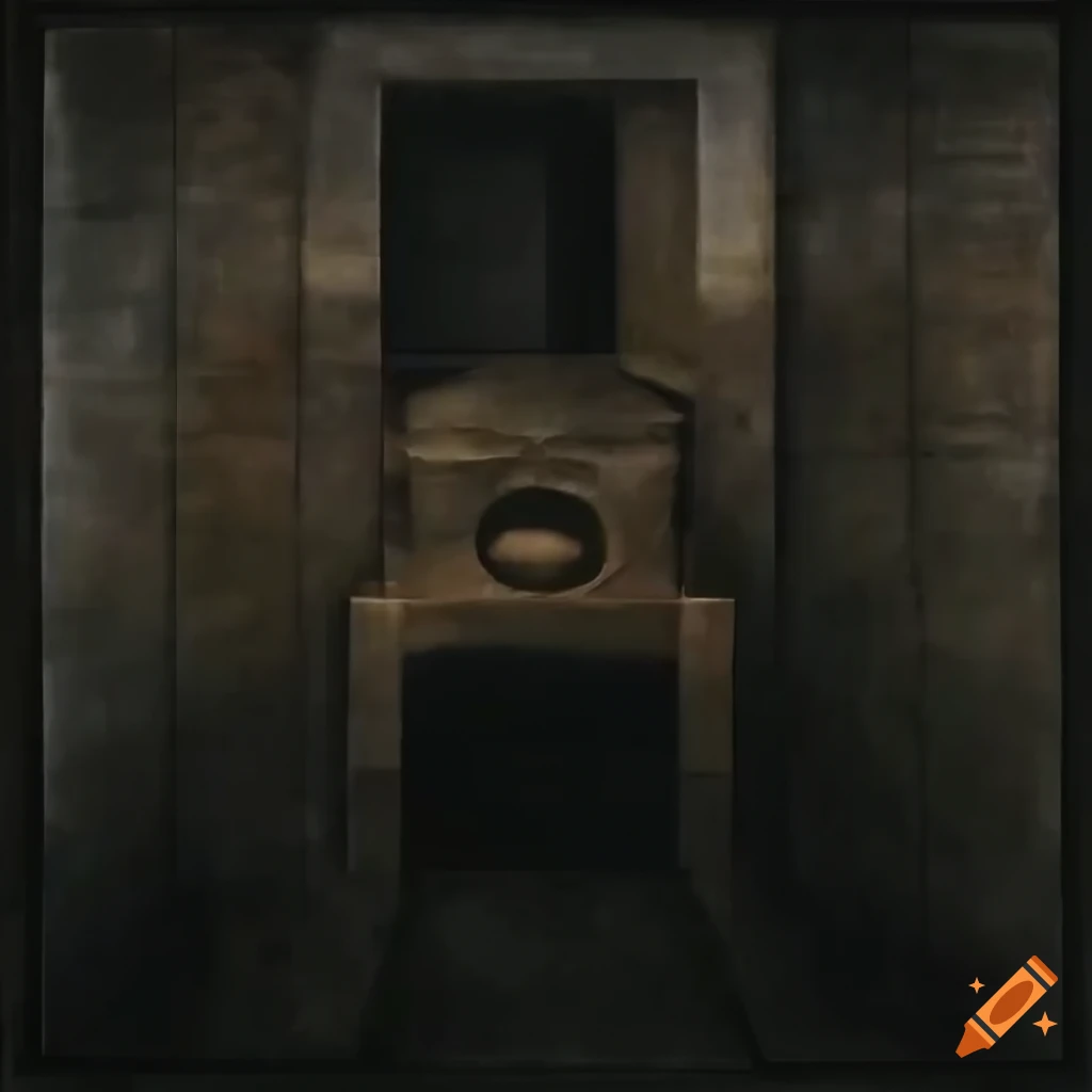 Painting inspired by saw 1 movie visuals