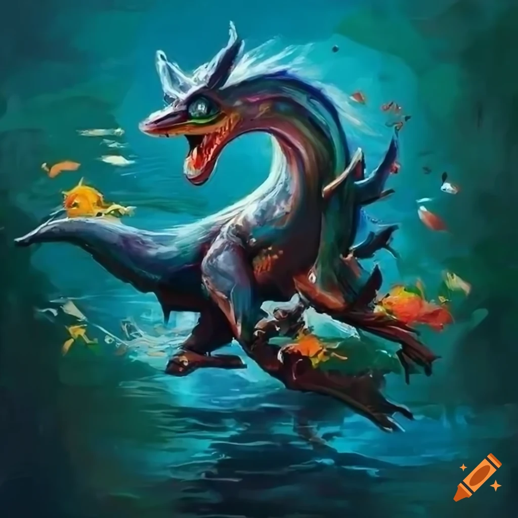 oil-painting-of-an-elegant-aquatic-mythical-creature-on-craiyon