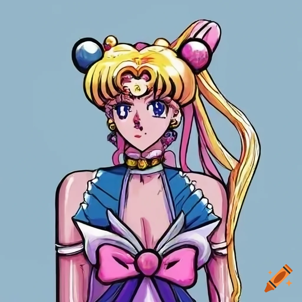 Sack character in Sailor Moon style