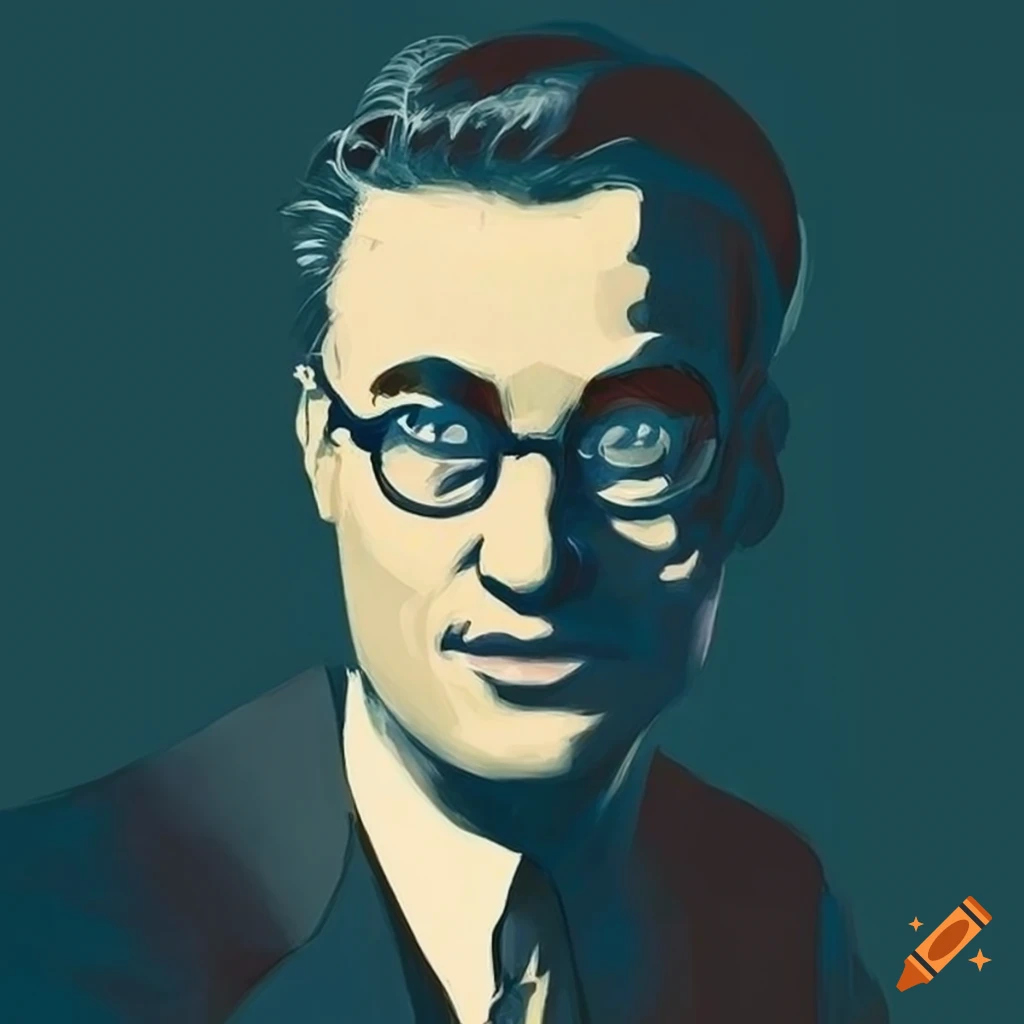 retro artwork of a stylish businessman