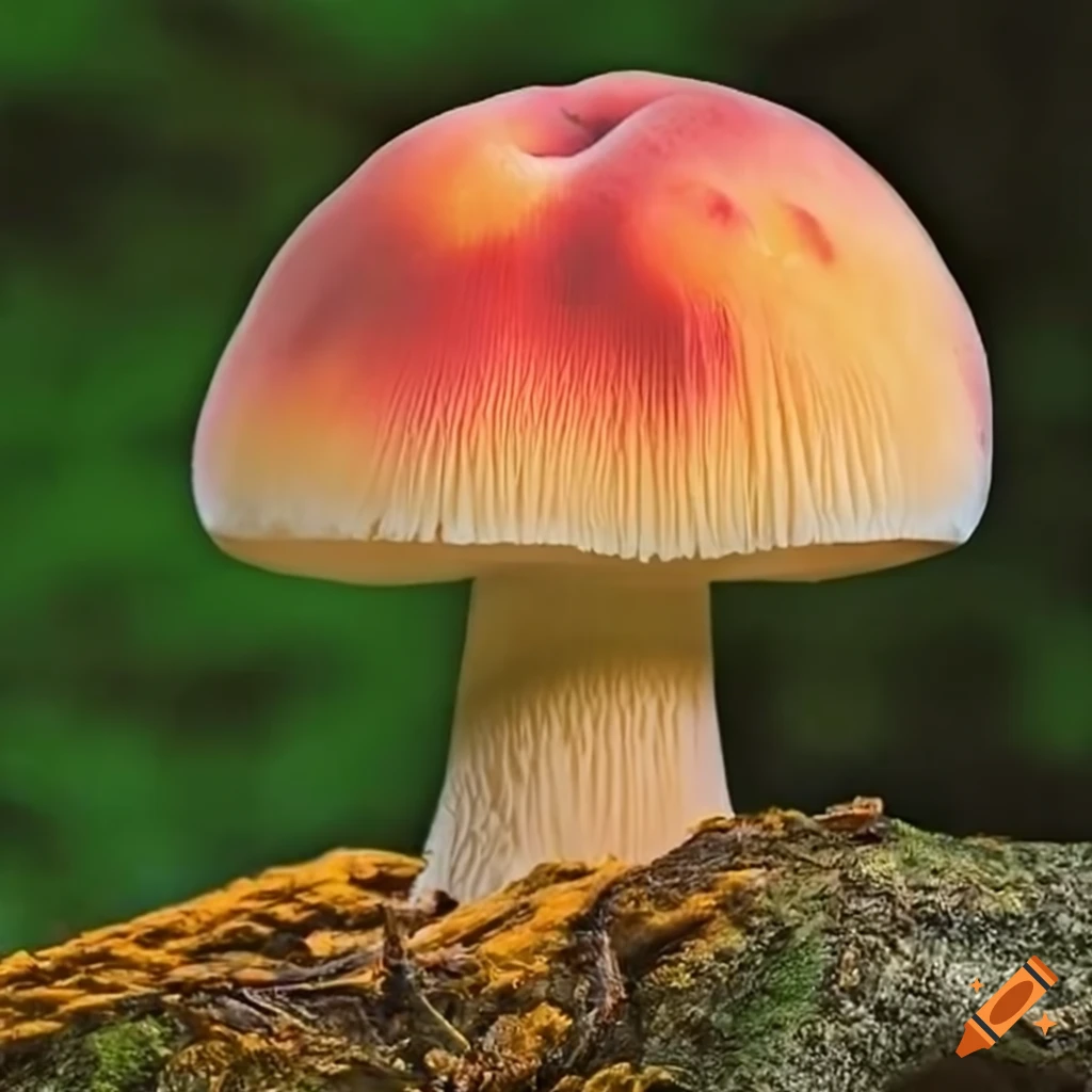 peach mushroom growing