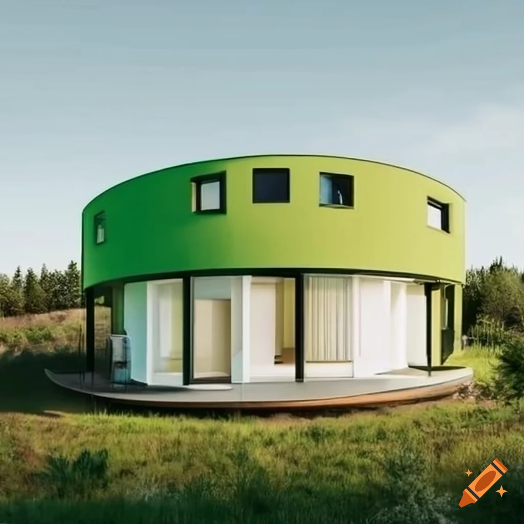 Scandinavian Style Circular House With