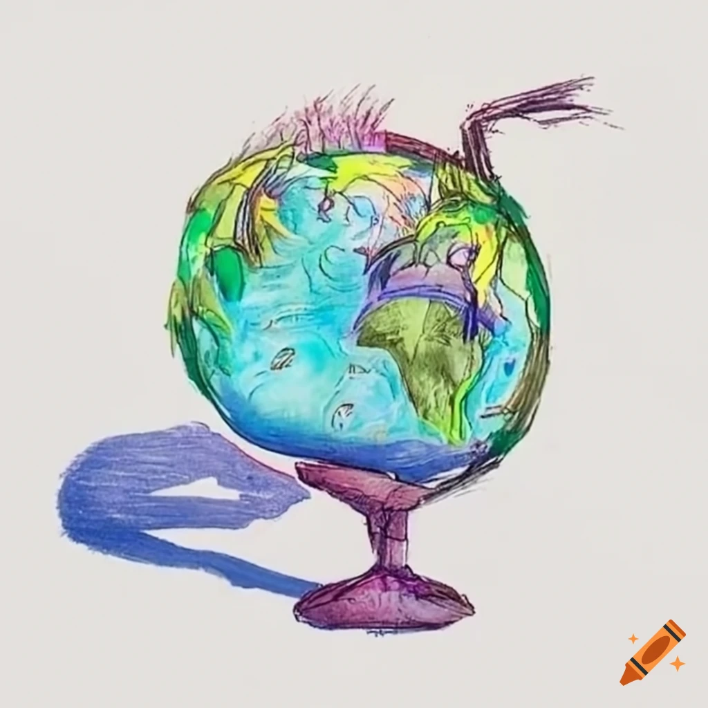 Environment. World Environment Day 2023. Ecology Concept. Design with Globe  Map Drawing and Leaves Isolated on White Background Stock Illustration -  Illustration of save, environmental: 280013238
