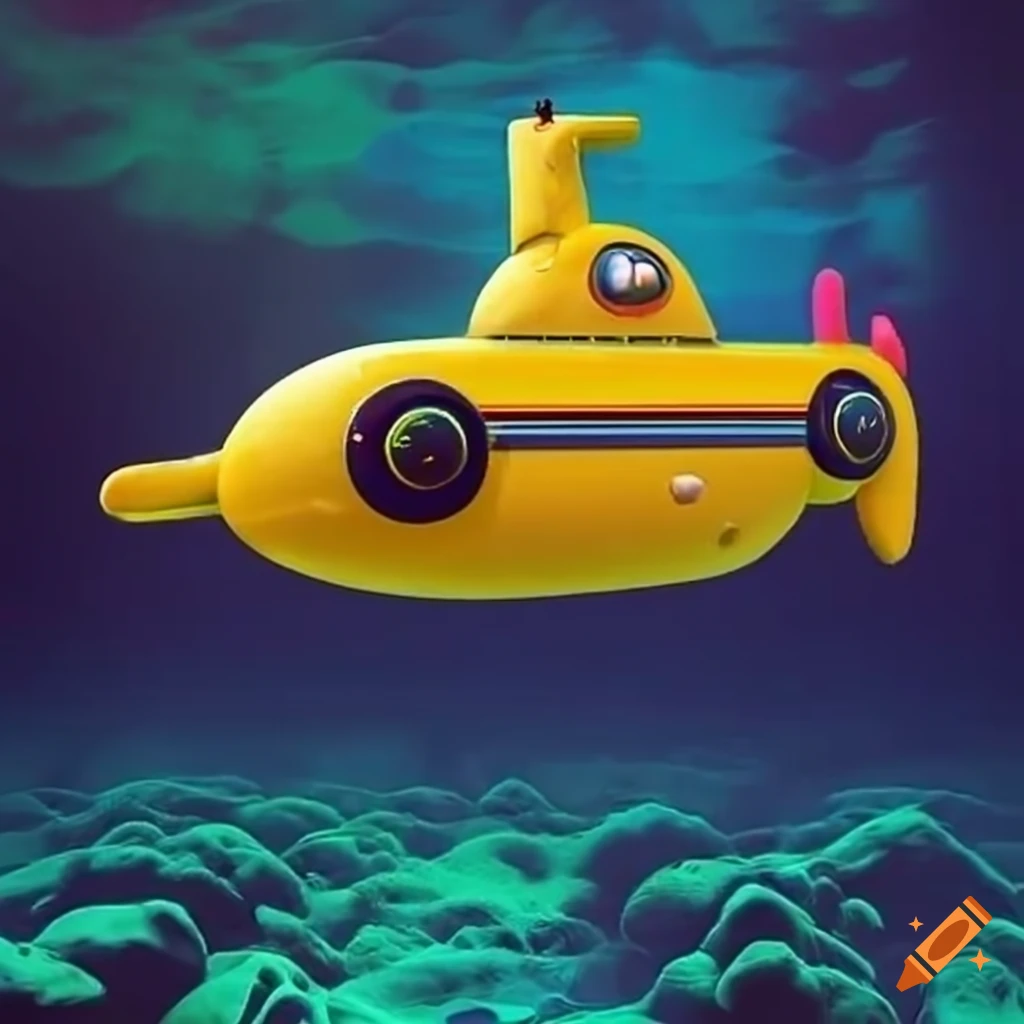 Yellow submarine illustration