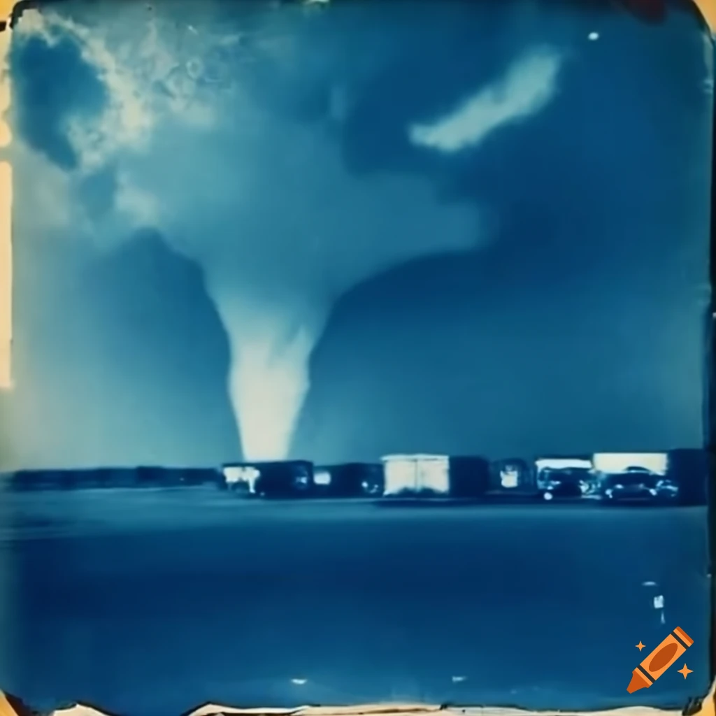 cyanotype-of-a-tornado-approaching-a-drive-in-theater-on-craiyon