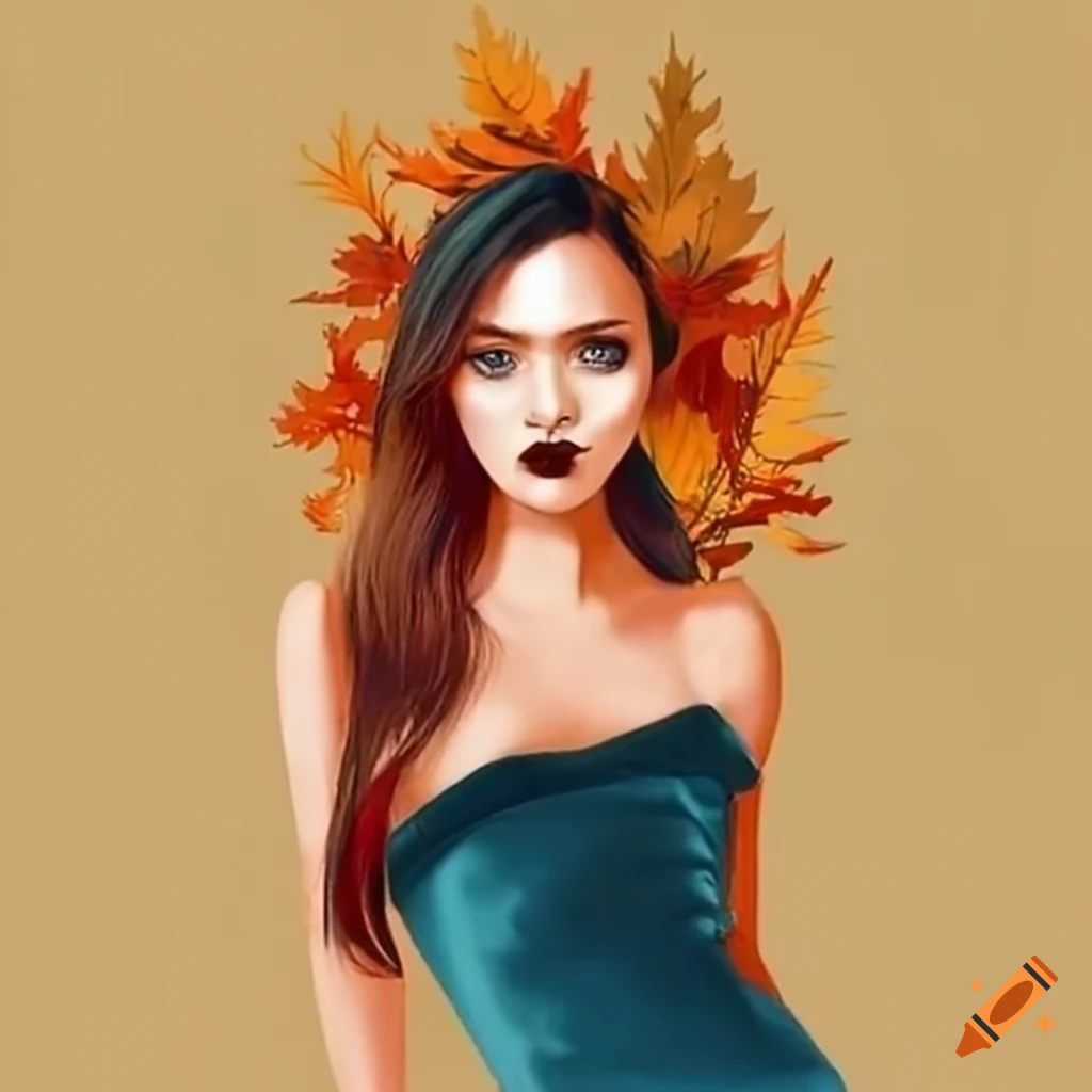 Stylish autumn attire on Craiyon
