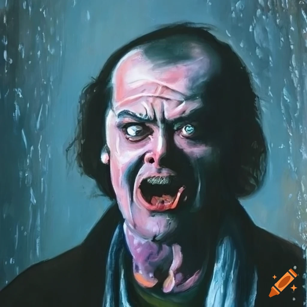 Francis bacon painting of jack nicholson's jack torrance from the ...