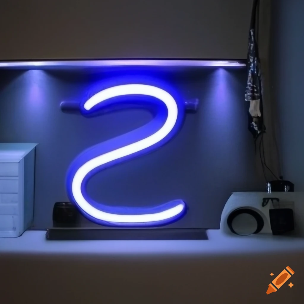 Illuminated Acrylic Signs In Blue