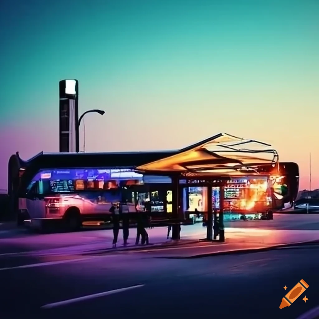 autonomous bus station in Caen