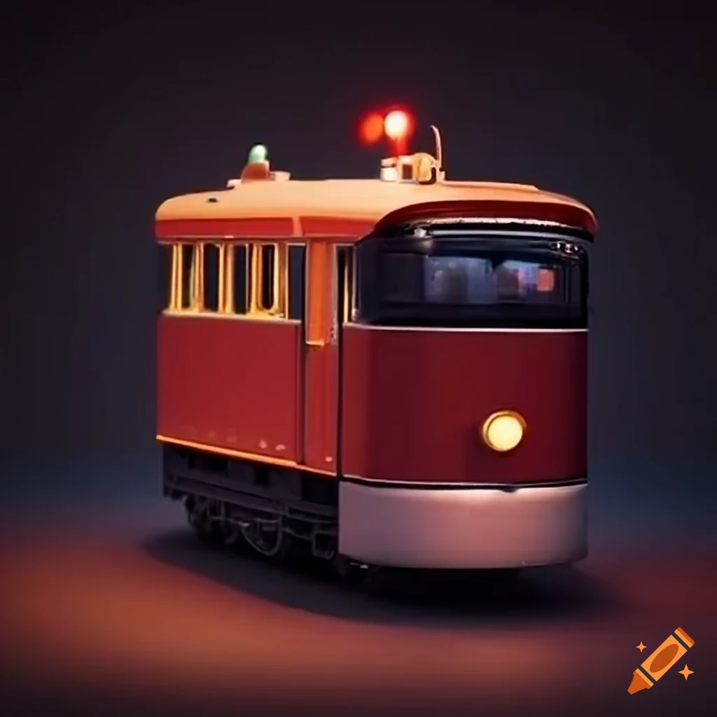 Electric toy train on Craiyon