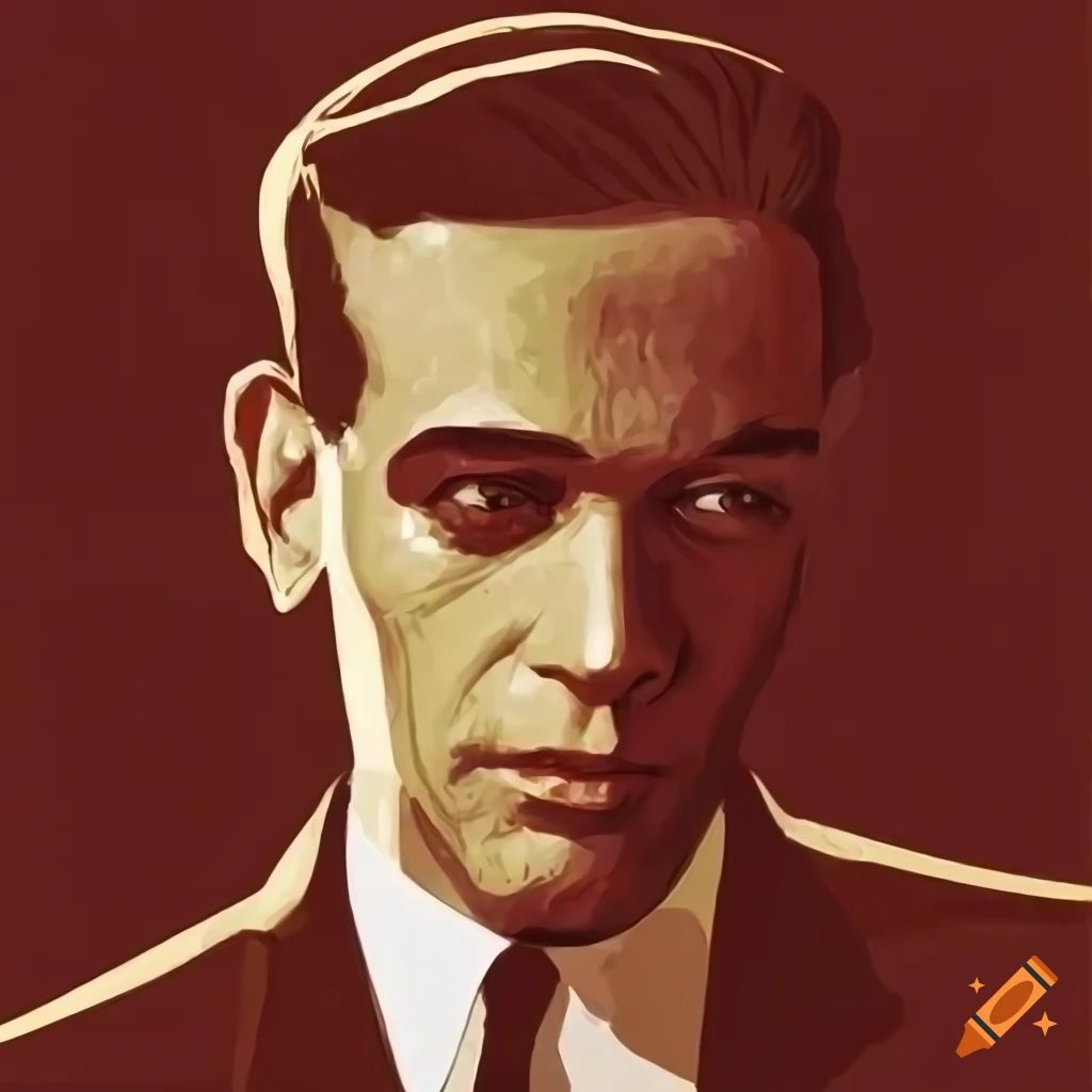 Retro Artwork Of A Stylish 1950s Businessman