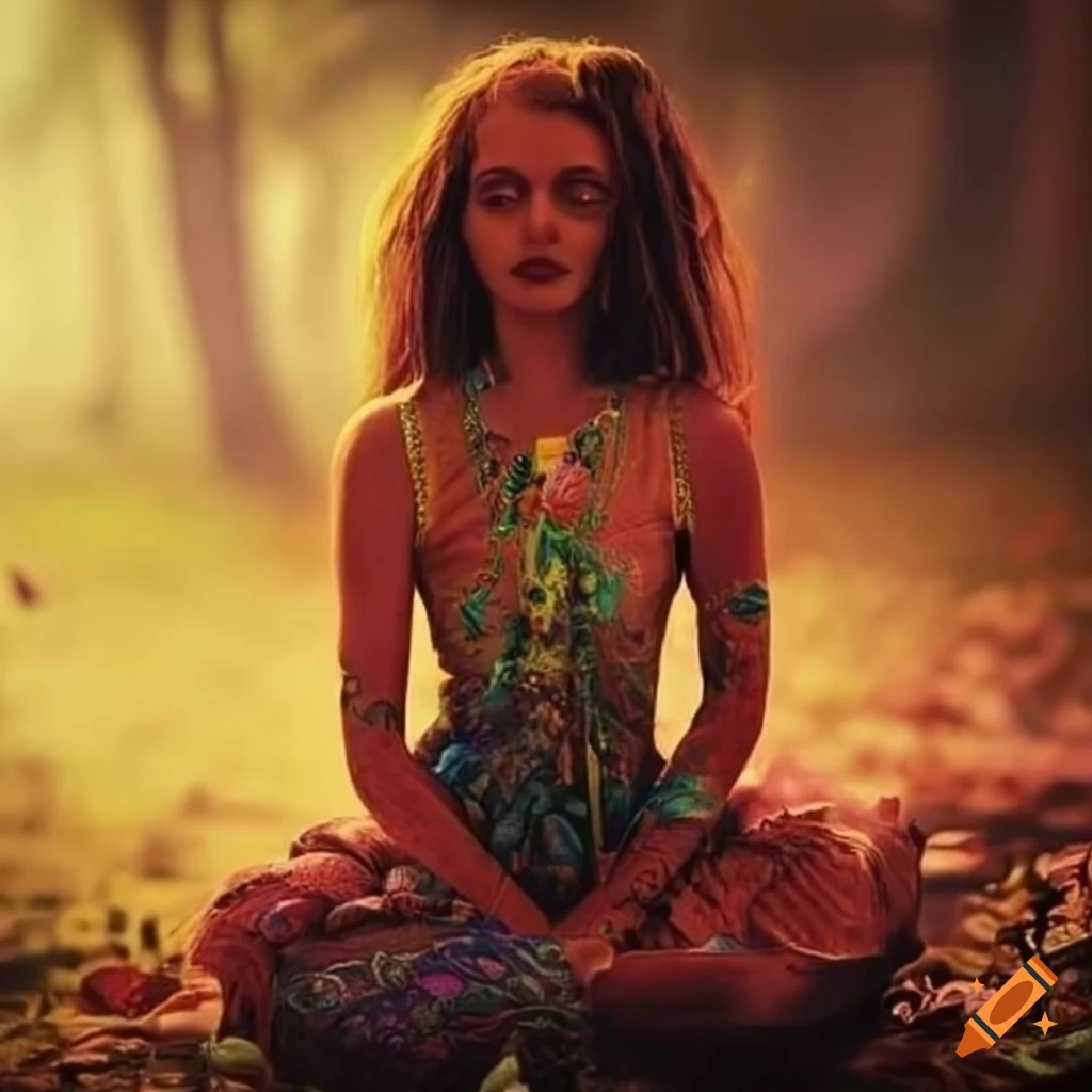 image representing hippie vibes and love