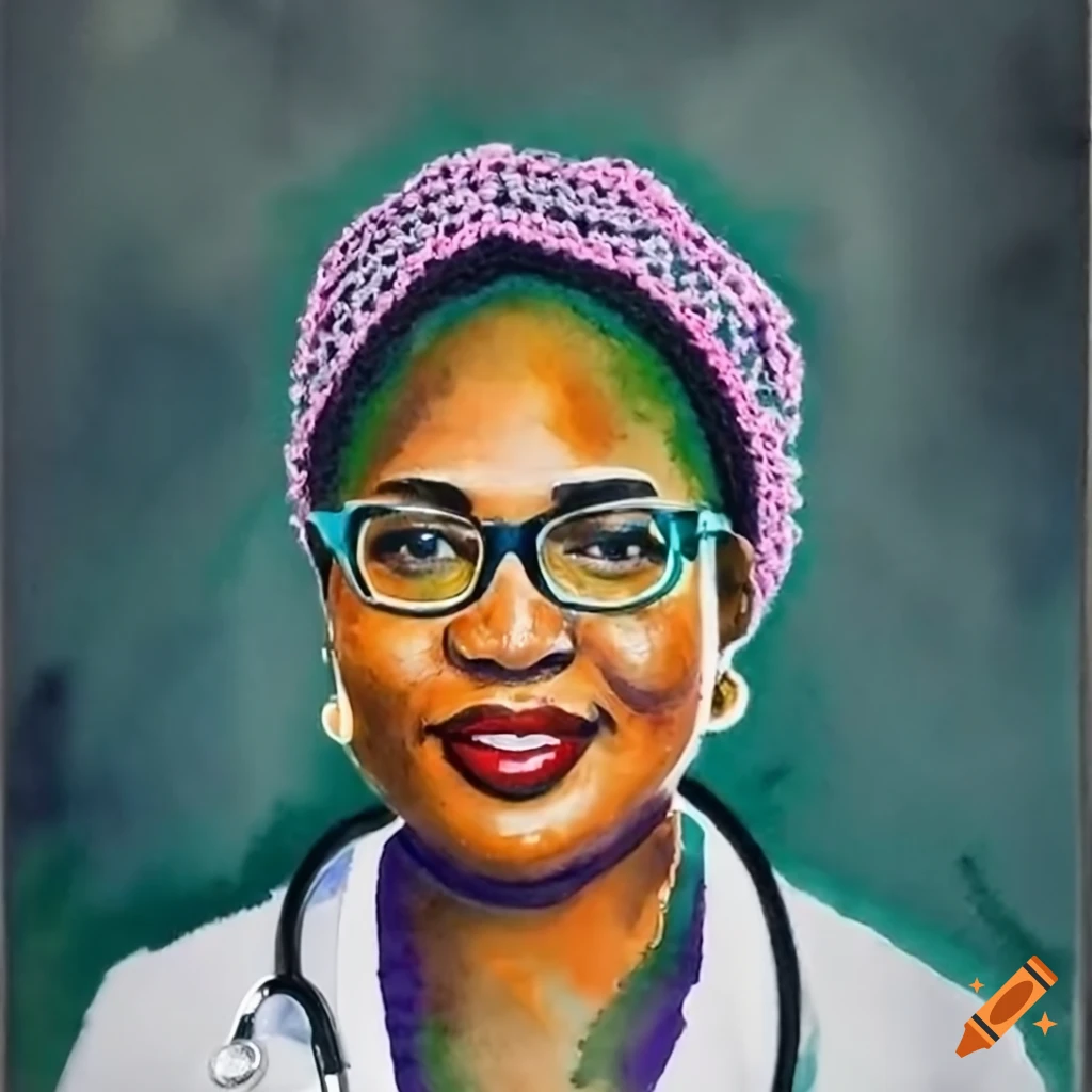 Portrait of dr. zodwa dorothy sixpence, a zimbabwean doctor