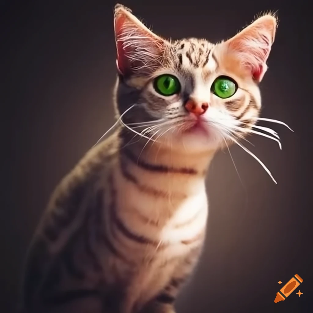 Closeup of a cat on Craiyon